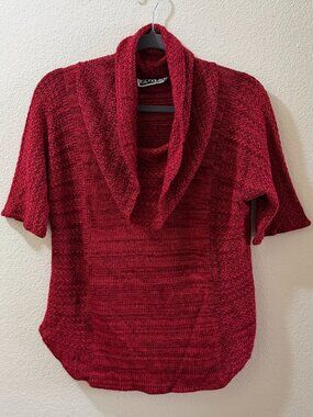 Red Knit Sweater Size M